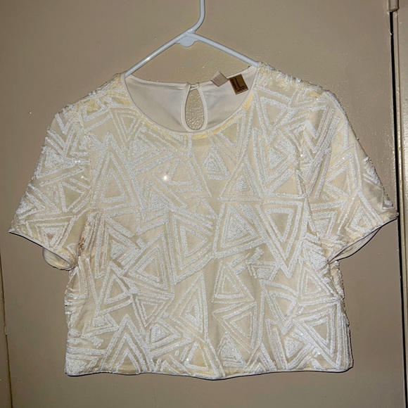 Forever 21 Crop Top with Sequins 🌸 - Picture 1 of 7